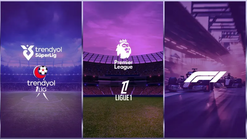Trendyol Süper Lig, Premier League ve Formula 1 logoları